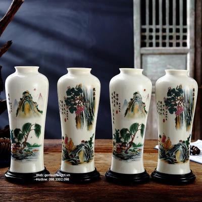 BỘ 4 BÌNH TỨ THI NHÂN TRUNG QUỐC - BỘ 4 BÌNH TỨ CẢNH CAO CẤP - BỘ 4 MÙA CAO CẤP